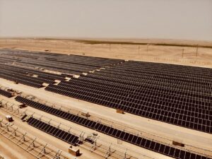 An installed solar photovoltaics panels project of KarmSolar in Egypt - Une des installations solaires photovoltaïques de KarmSolar en Egypte