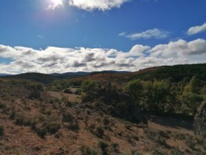 Spanish dry landscape in Paleolitico Vivo